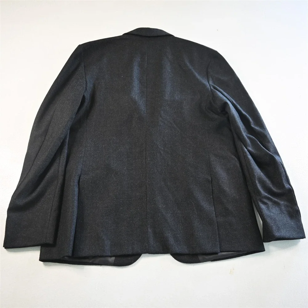 Studiosuits 46L Herringbone Naples 100% Wool Tweed Blazer Suit Jacket Sport Coat